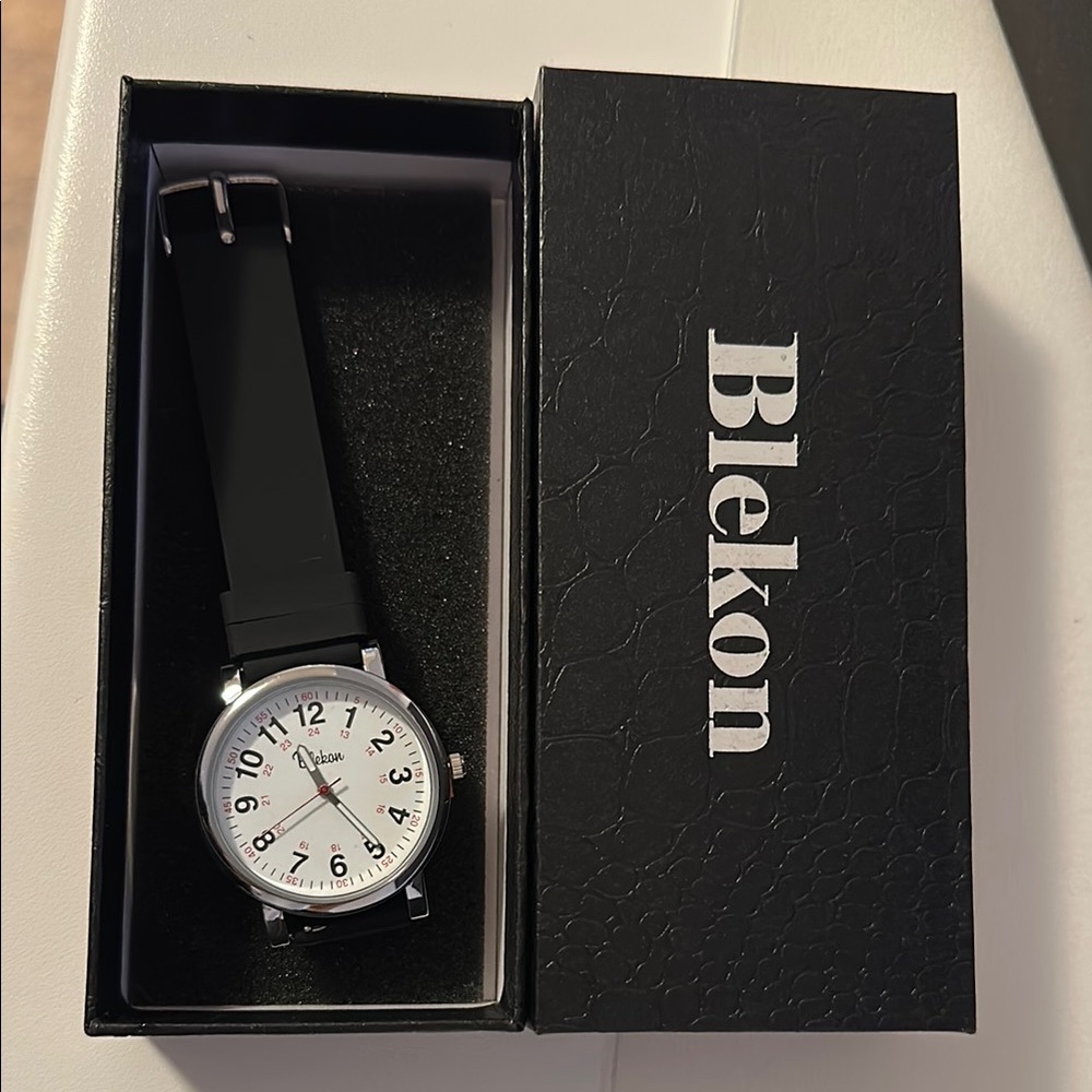 Blekon Black and Silver Watch - water resistant
